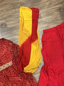 Navratri Special Garara With Short Kurta Dupatta