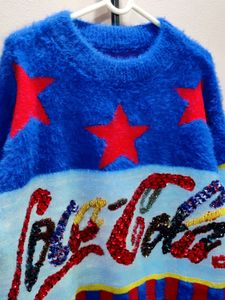 imported vintage  Coca-Cola fuzzy sweater