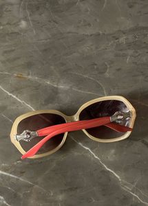 Cream & Orange Sunglasses From Thailand