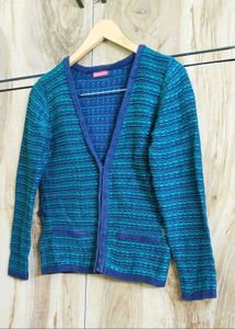 Stylish Blue Cardigan size -34