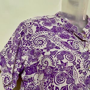 Floral Print Short Sleeve Top