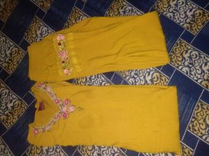 Embrodry Kurta Pant Set