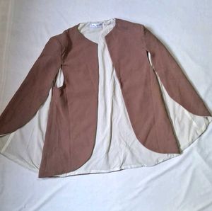 Brown Open Front Jacket✨️