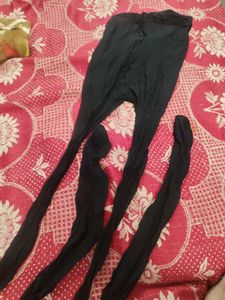 Ripped Black Full Stockings