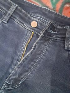 Navy Blue High Waist Bootcut Jeans