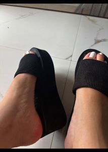 Black Platform Slides