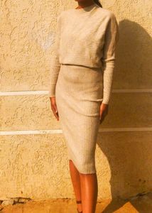 Knit Bodycon Dress 🤎 Available ✨  In shade of brown 🟤  | It is Streachable | used once | No defect |