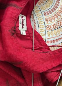 Red Cotton Kurta