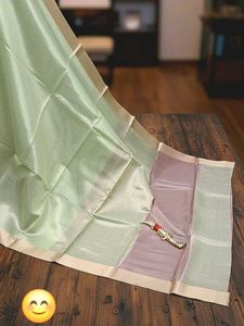 Elegant Green &amp; Gold Saree