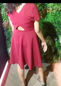 Red Fit &amp; Flare Dress