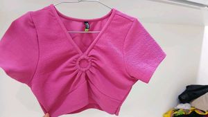 V Neck Crop Top