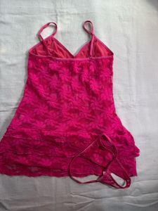 Pink Lace Lingerie Set