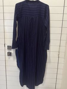 Striped long short kurta