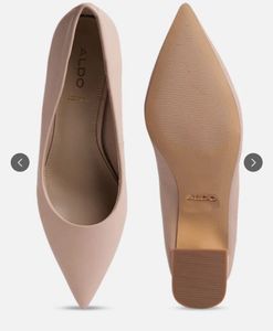 ALDO Pink Nude Block Heel Pumps