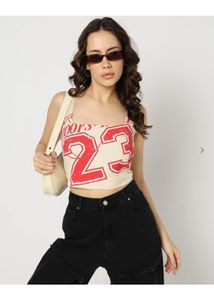 Unused with Tags (S) Graphic Crop Top