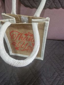 Thank You Jute Handbag