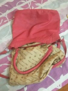 Peach Color Big Handbag For Women