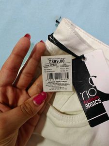 White High Waisted Shorts