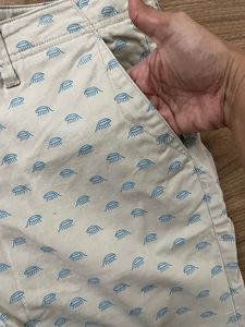 Lee Beige Patterned Shorts