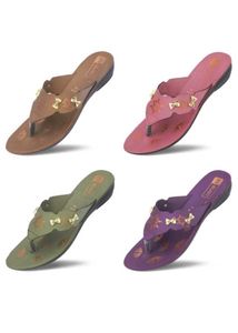 Colorful Floral Thong Sandals