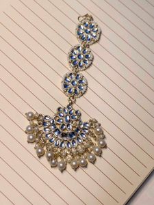 maang tikka(White Pearl)