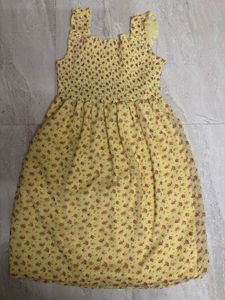 Floral Pastel Yellow Dress