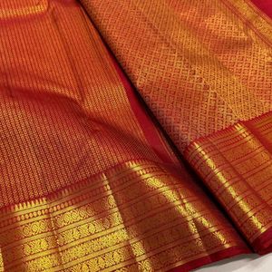 Designer Red Saree