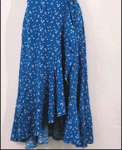 Pinteresty Blue Ruffle Dress