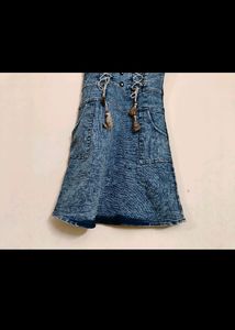 Denim Jeans Mini Dress