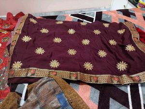 Saree With Stiched Blouse