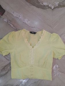 Cute Green Crop Top in XS size.