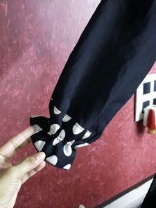 Polka Dot Black And White Gown