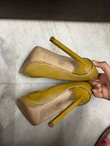 Dune London Mustard Heels