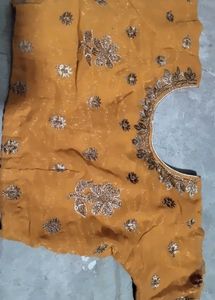 Saree With Blouse One Time Used For Photos Only