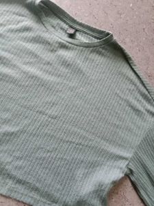 Light Blue Korean Top From Shein