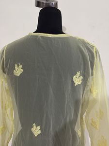Yellow Embroidered Kurta