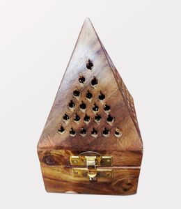 Wooden Incense Sticks Pyramid Box Fragrance Stand