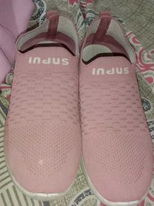 Comfortable Pink Slip-On Sneakers