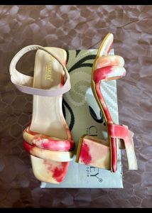 Block Heels And Checkered Sandals