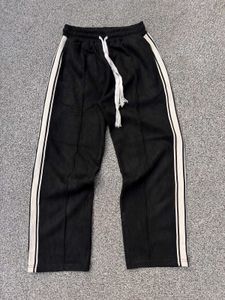 Striped Black Casual Pants