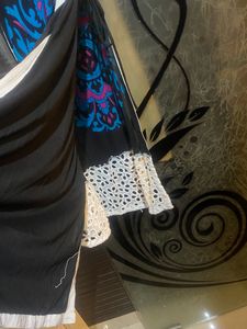 Imported  Fabric Black Kurta