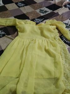 Yellow Embellished Salwar Kameez Set
