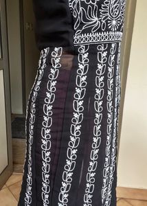 Chikankari Black Embroidered Kurta