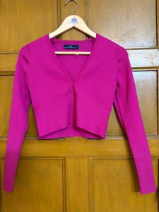 FCUK Ribbed Fitted Top