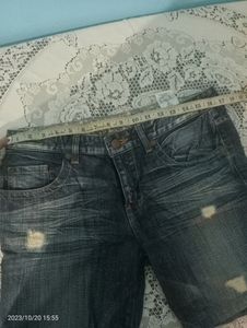 Denim Half Pant Length-16 Inc, Waist -34