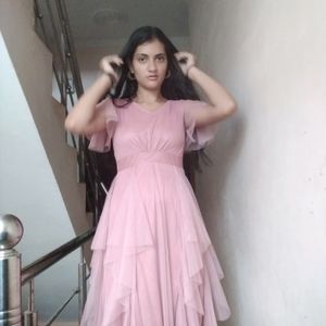 light pink dress
