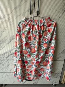 Floral Print A line Skirt