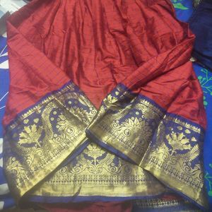 2 Material Set One Long Gown