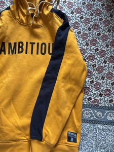Printed Mustard Hoodie