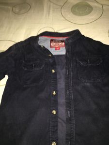 Corduroy Two Pocket Shirt For Boys 8-10 Yrs
